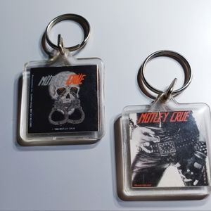 To Vintage Motley Crue keychains from early 1980s great condition